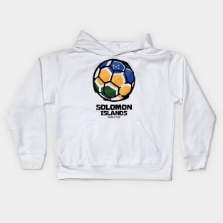 Solomon Islands Football Country Flag Kids Hoodie